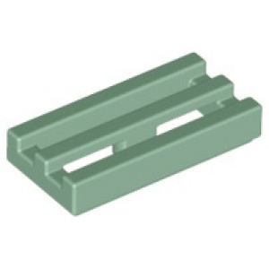 LEGO® Tile Modified 1x2 Grille with Bottom Groove Lip