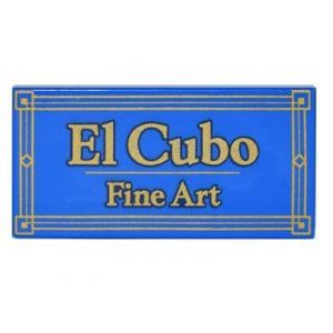 LEGO® Tile 2x4 with Gold EL CLUBO FINE ART