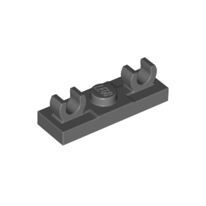 LEGO® Plate Modified 1x3 with 2 Open O Clips on Top