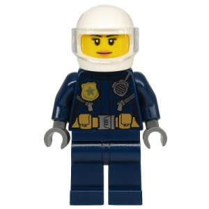LEGO® Mini-Figurine Police Femme Pilote Moto