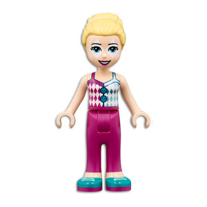 LEGO® Minifigure Friends Stephanie White Diamonds Face Paint