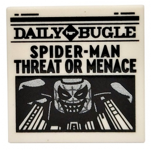 LEGO® Plate Lisse 2x2 Imprimée Journal Daily Bugle