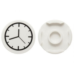 LEGO® Plate Lisse 2x2 Imprimée Horloge Montre