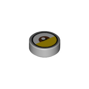 LEGO® Plate Lisse Ronde 1x1 Imprimée Oeil - Yeux