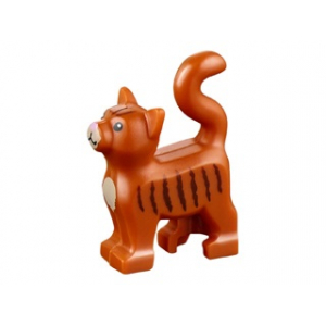 LEGO® Cat Standing with Dark Tan Chest and Muzzle