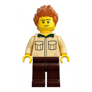 LEGO® Dad Stubble Shirt with Dark Green Collar