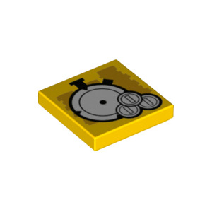 LEGO® Plate Lisse 2x2 Imprimée chronomètre
