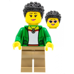 LEGO® Minifigure Female with Green Jacket