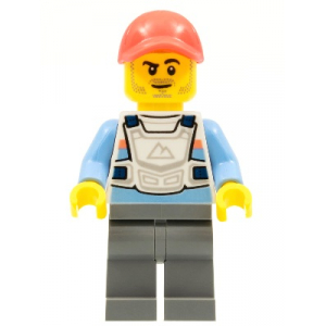 LEGO® Mini-Figurine Homme Pilote City Stuntz