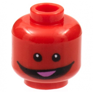 LEGO® Mini-Figurine Tête Imprimée avec Sourire (7M)