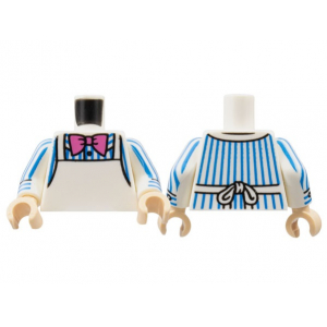 LEGO® Minifigure Torso Shirt with Blue Pinstripes