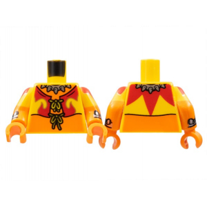 LEGO® Torso Yellow Vest Red Fire