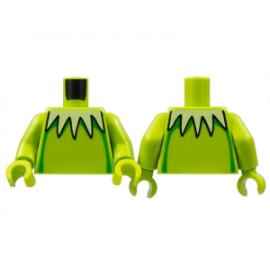 LEGO® Torso Yellowish Green Collar with 5 Sharp