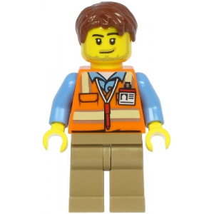 LEGO® Mini-Figurine Controleur Personnel Avion Aéroport