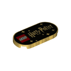 LEGO® Plate Lisse Ovale 2x4 Imprimé Logo LEGO Harry Potter