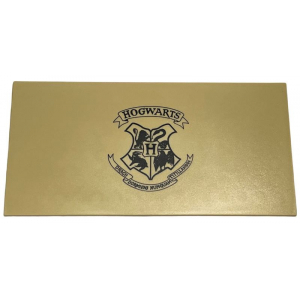 LEGO® Tile 8x16 Bottom Tubes with Hogwarts Crest Pattern