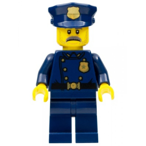 LEGO® Mini-Figurine Officier de Police avec une Moustache -