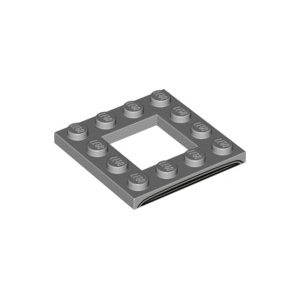 LEGO® Plate 4x4 Ouverture 2x2 au Centre Imprimée sur un côté