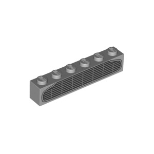 LEGO® Brique 1x6 Imprimée Calandre de Véhicule