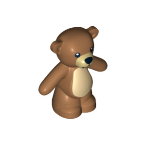 LEGO® Teddy Bear with Black Eyes Nose and Mouth