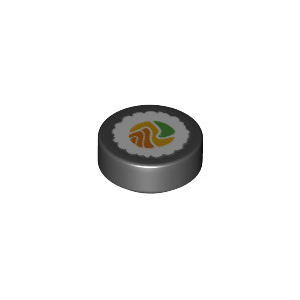 LEGO® Plate Tile Round 1x1 Sushi Roll Pattern