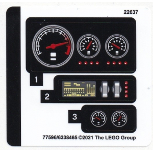LEGO® Autocollant - Stickers Set 42127 Batman