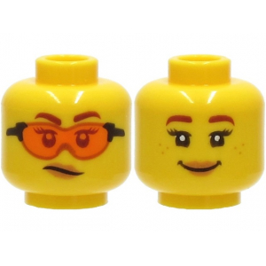 LEGO® Mini-Figurine Tête Femme 2 Expressions (4P)
