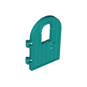 LEGO® Door 1x4x6 Round Top with Window and Keyhole