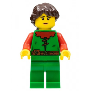 LEGO® Mini-Figurine Forestwoman Femme de la Fôret