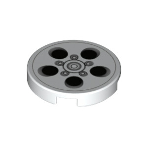 LEGO® Tile Round 2x2x with Bottom Stud Holder with Alloy