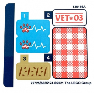 LEGO® Sticker Sheet for Set 41442