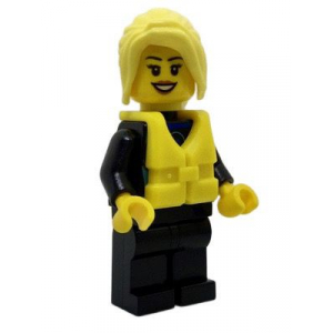 LEGO® Mini-Figurine Femme Surfeuse - Gilet de Sauvetage