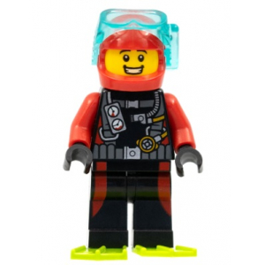 LEGO® Minifigure Beachgoer Scuba Diver