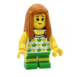 LEGO® Minifigure Beachgoer Gorl with Apples and Green Legs