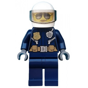 LEGO® Mini-Figurine Policier Femme Pilote Hélicoptère