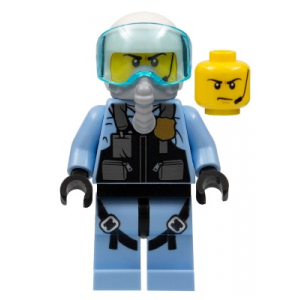 LEGO® Sky Police Jet Pilot with Oxygen Mask Headset