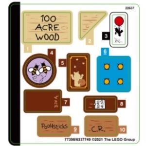 LEGO® Autocollant - Stickers Set 21326