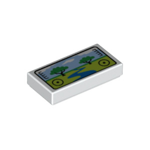 LEGO® Tile 1x2 with Groove with Viewfinder