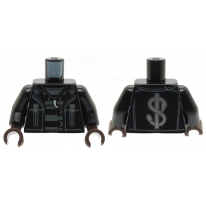 LEGO® Mini-Figurine Torse Imprimé Avec Sigle Dollar (1F)