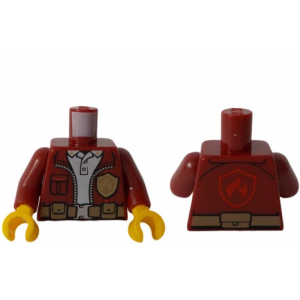 LEGO® Mini-Figurine Torse Pompier (5Z)
