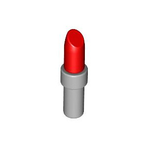 LEGO® Minifigure Utensil Lipstick with Light Bluish Gray Han