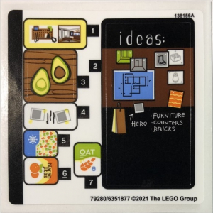 LEGO® Autocollant - Stickers Set Icons 10291 Planche 2