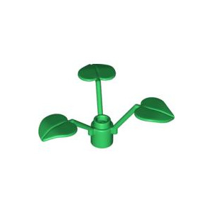 LEGO® Plant Flower Stem 1x1x2/3 with 3 Large Leaves