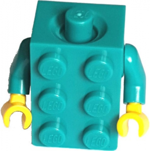 LEGO® Torso 2x3 Brick Costume Dark Turquoise Ams
