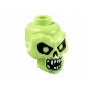 LEGO® Minifigure Head Modified Skull with Black Eyes Nose