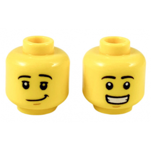 LEGO® Mini-Figurine Tête Homme 2 Expressions (3F)