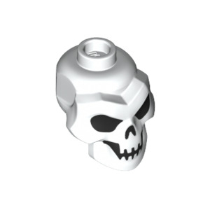 LEGO® Minifigure Head Modified Skull with Black Eyes Nose