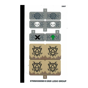 LEGO® Autocollant - Stickers Set 71721 Ninjago
