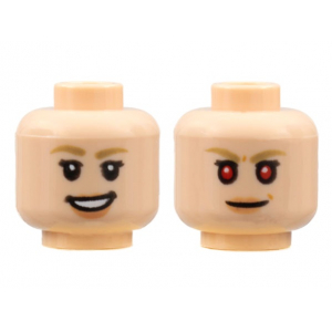 LEGO® Mini-Figurine Tête Femme avec Deux Expressions (3G)