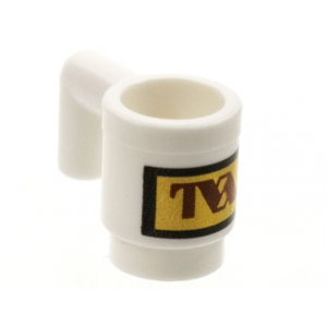 LEGO® Minifigure Utensil Cup with Reddish Brown TVA Logo